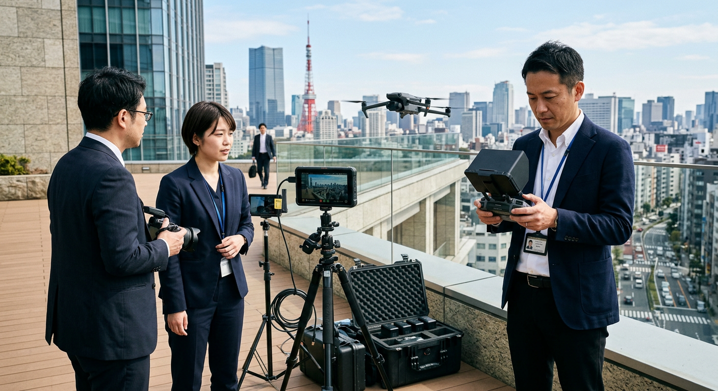 ドローン空撮による企業プロモーション動画制作の費用相場
