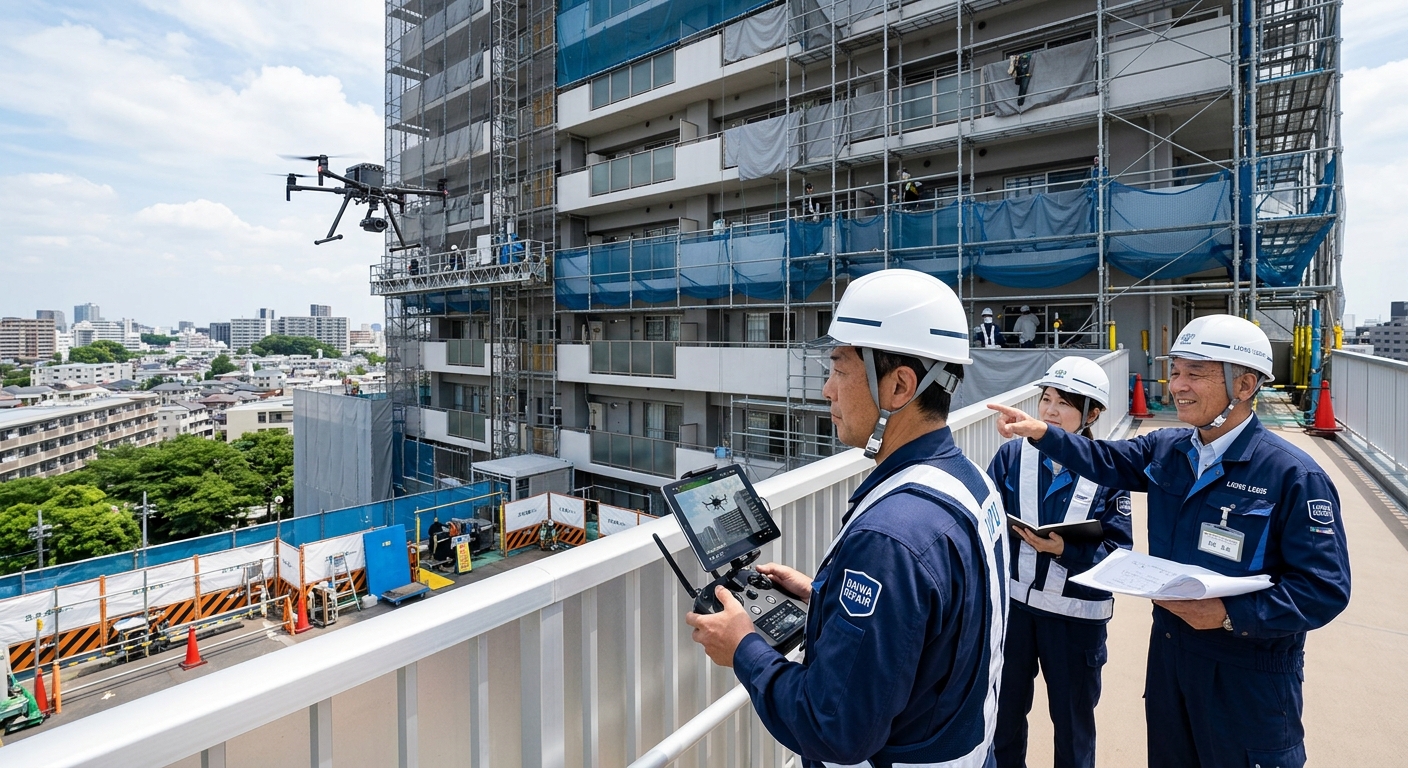 マンション大規模修繕でのドローン活用が注目される理由