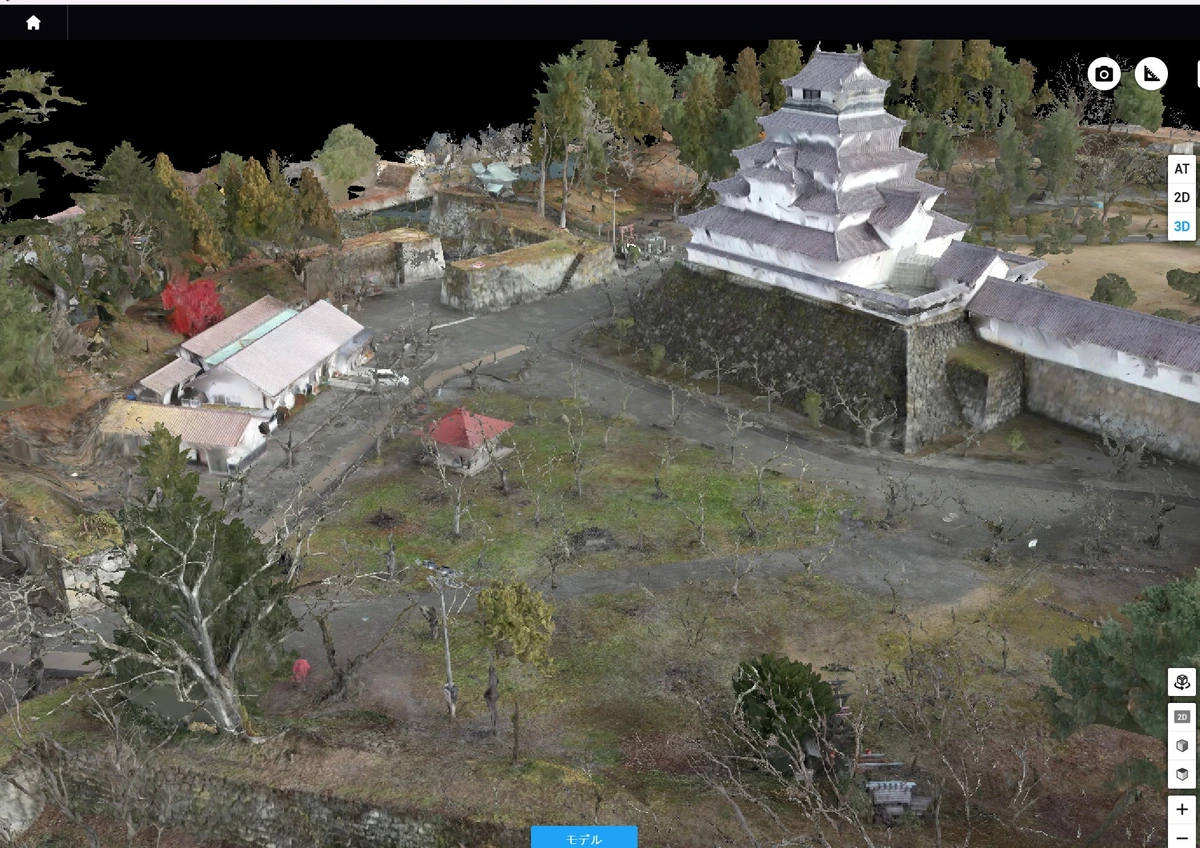 既存サービス紹介に使用している3Dモデルの表示画面